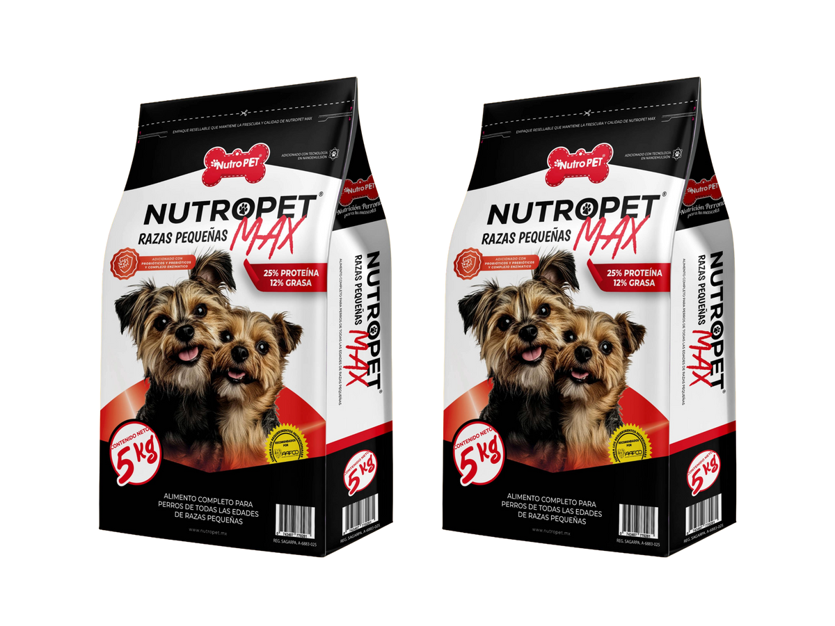 2 PACK NutroPET MAX RAZAS PEQUEÑAS - 5KG
