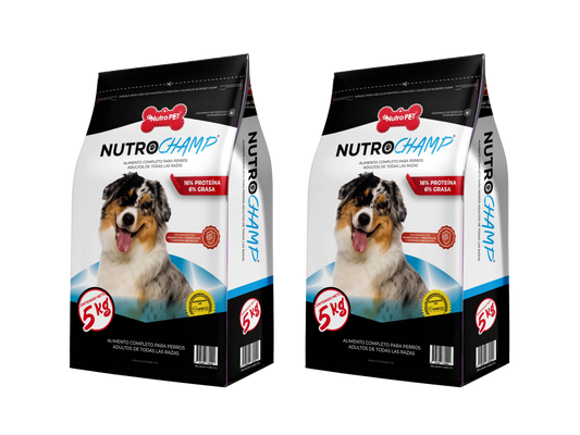 2 PACK NutroCHAMP - 5KG