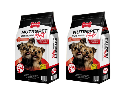 2 PACK NutroPET MAX RAZAS PEQUEÑAS - 5KG
