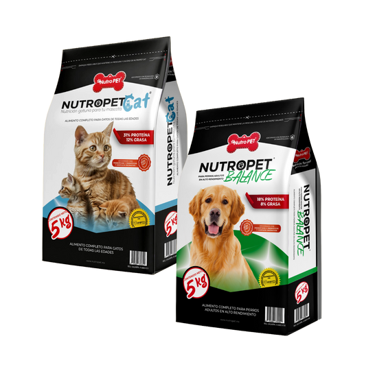 📦 Pack Bienestar Completo: NutroPET Cat + NutroPET Balance (5kg c/u)